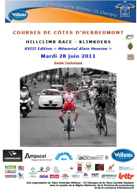 Courses de Côtes d'Herbeumont: RDV ce mardi 28 juin