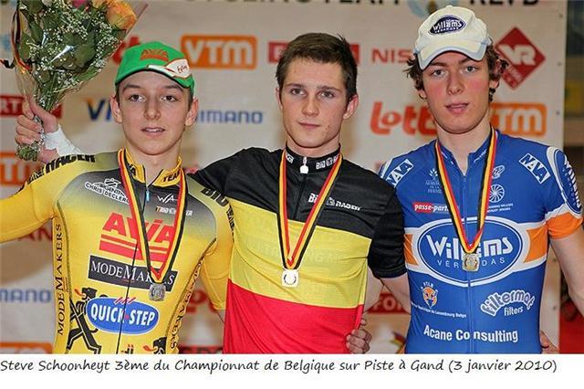 Médaille au championnat de Belgique sur piste OMNIUM