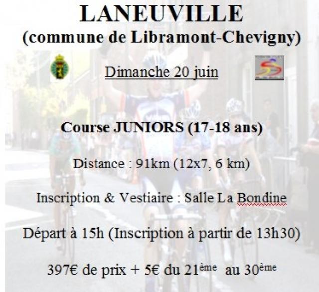 Course Juniors à Laneuville